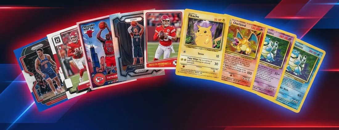 A fan of sports and Pokémon trading cards